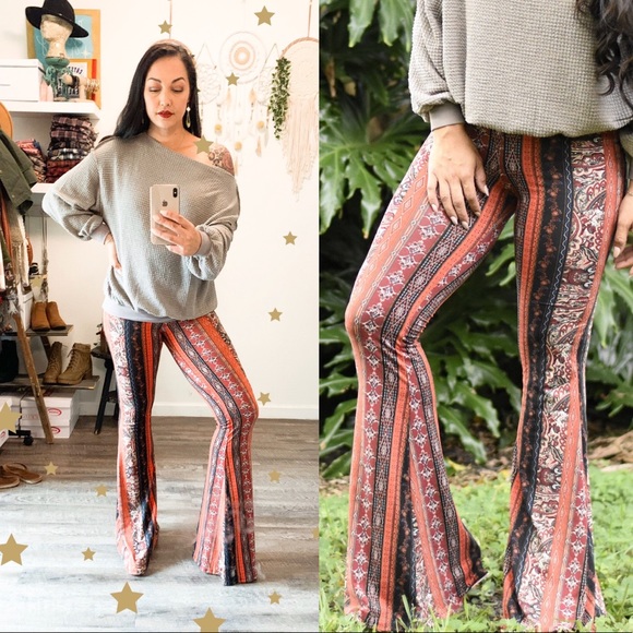 The House Of Gentry Pants - Rusty Red Bell Bottoms